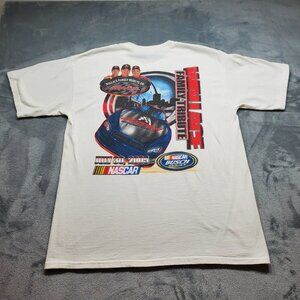 VTG Wallace Family Tribute 250 T-shirt Busch Series July 30, 2005 Nascar Mn Sz L